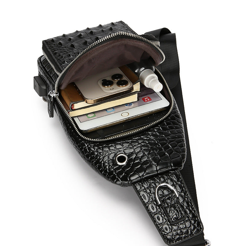 Women's & Men's Crocodile Pattern Pouch Bags