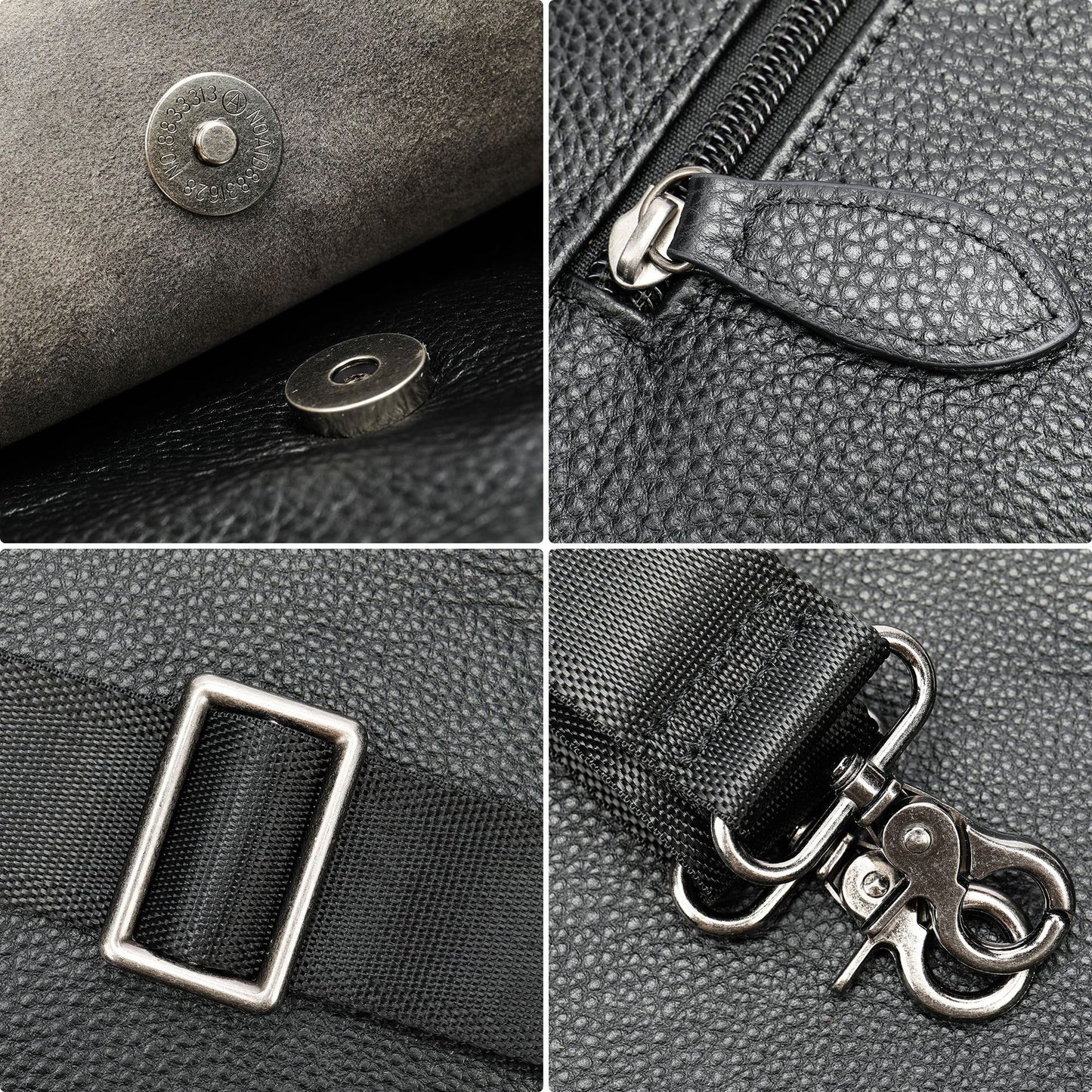 Men's Leather For Trendy Personality Business Commute Men's Briefcase
