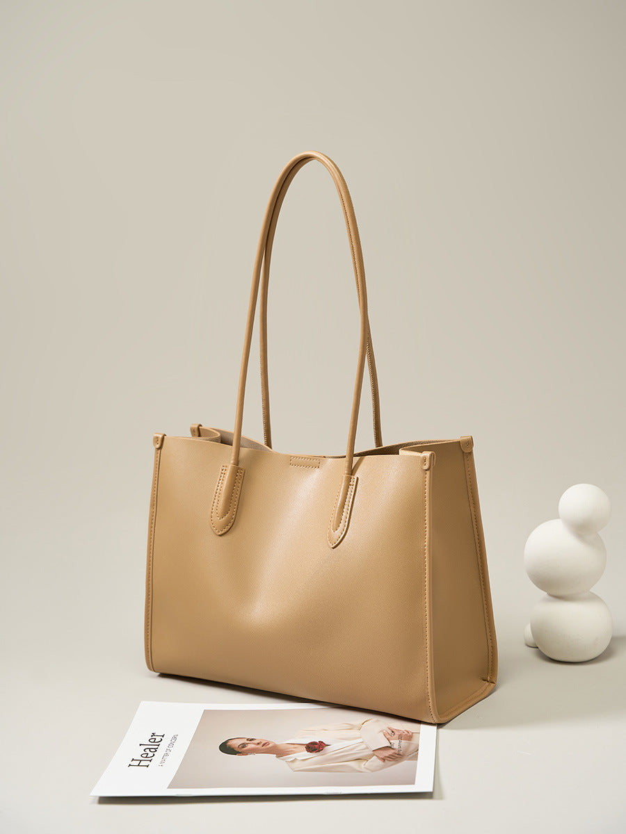 Women's Genuine Leather Niche Soft Versatile High-grade Large Bags