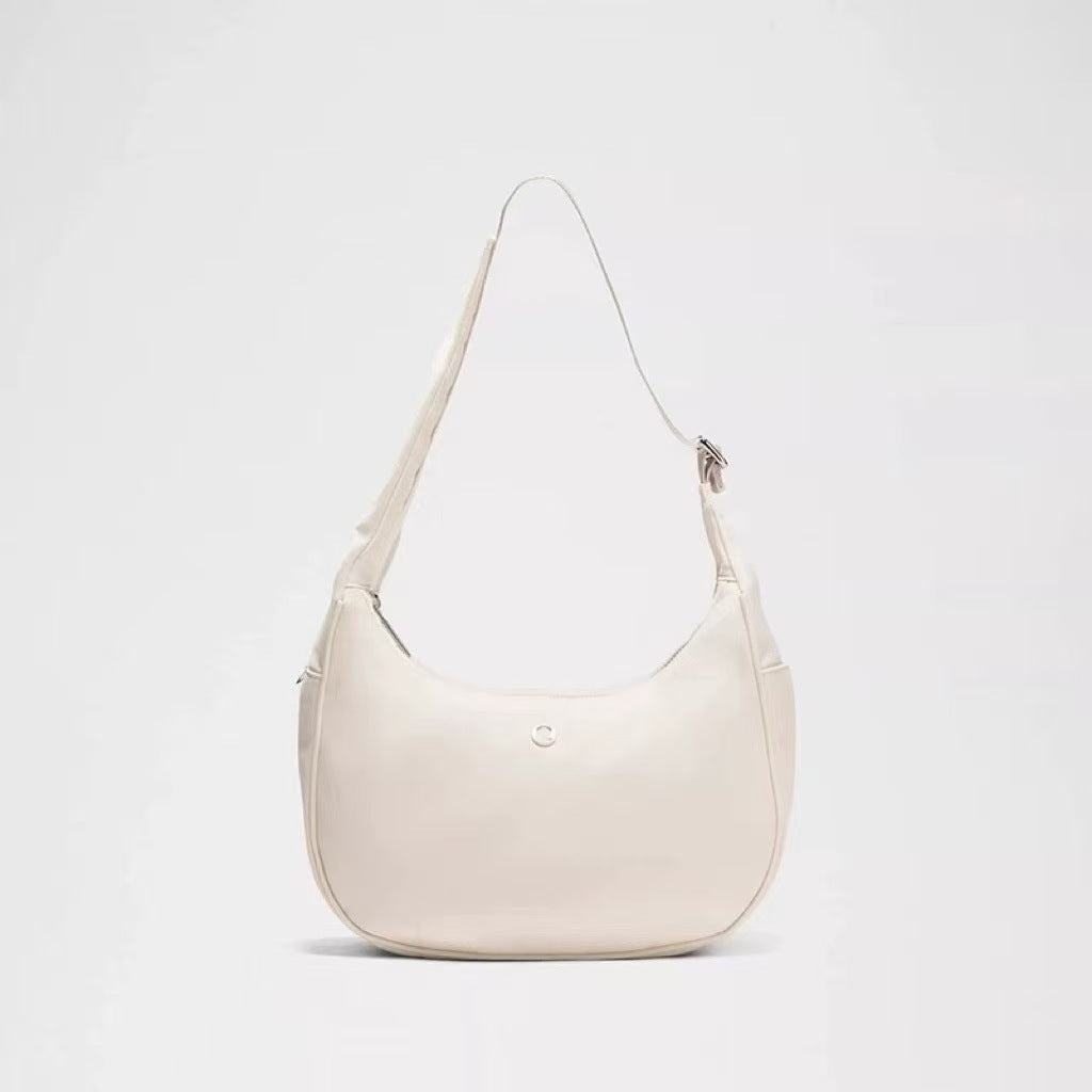 Graceful Trendy Underarm Croissant Nylon Material Women's Handbag