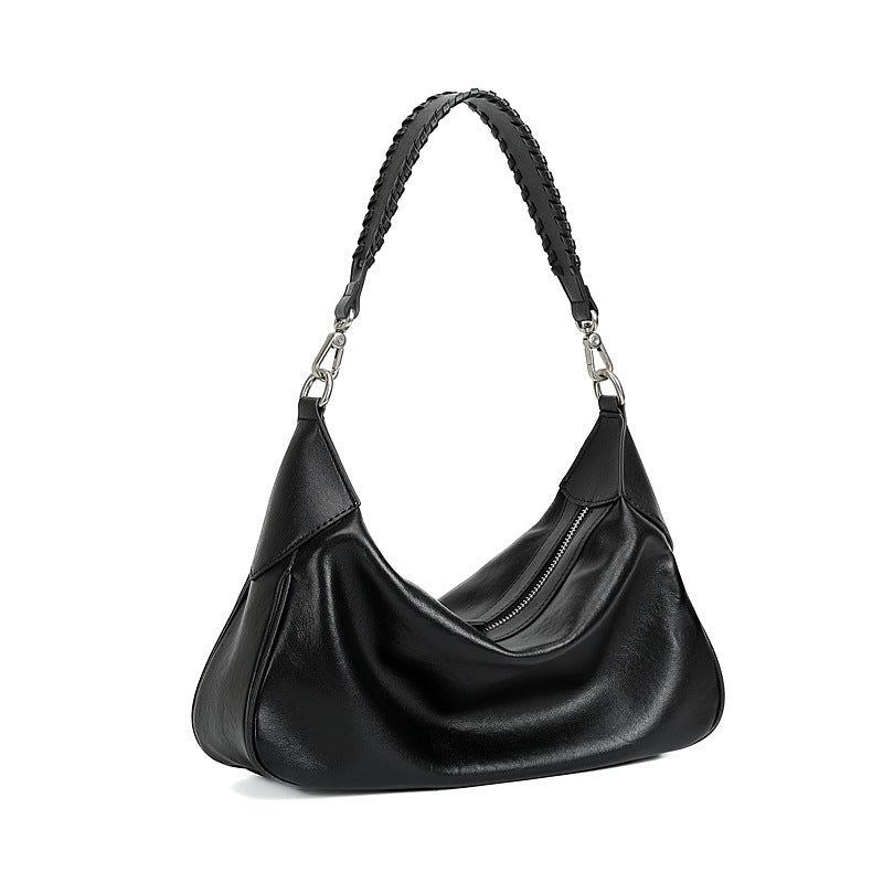Women's Crystal Vegetable Tanned Cowhide Leather Versatile Bags