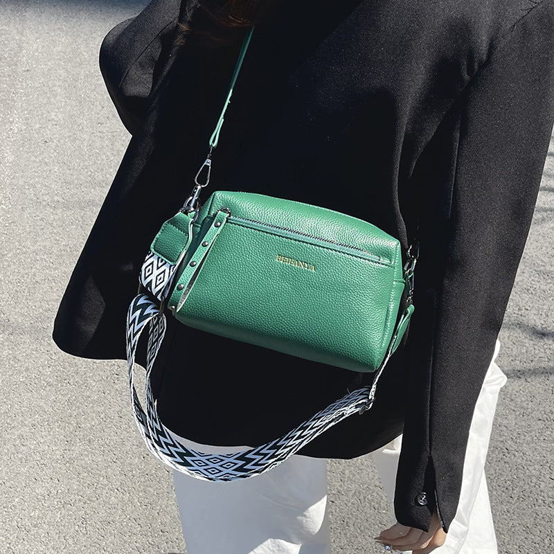 Women's Fashion Trendy Simple Elegant Solid Color Small Square Bags