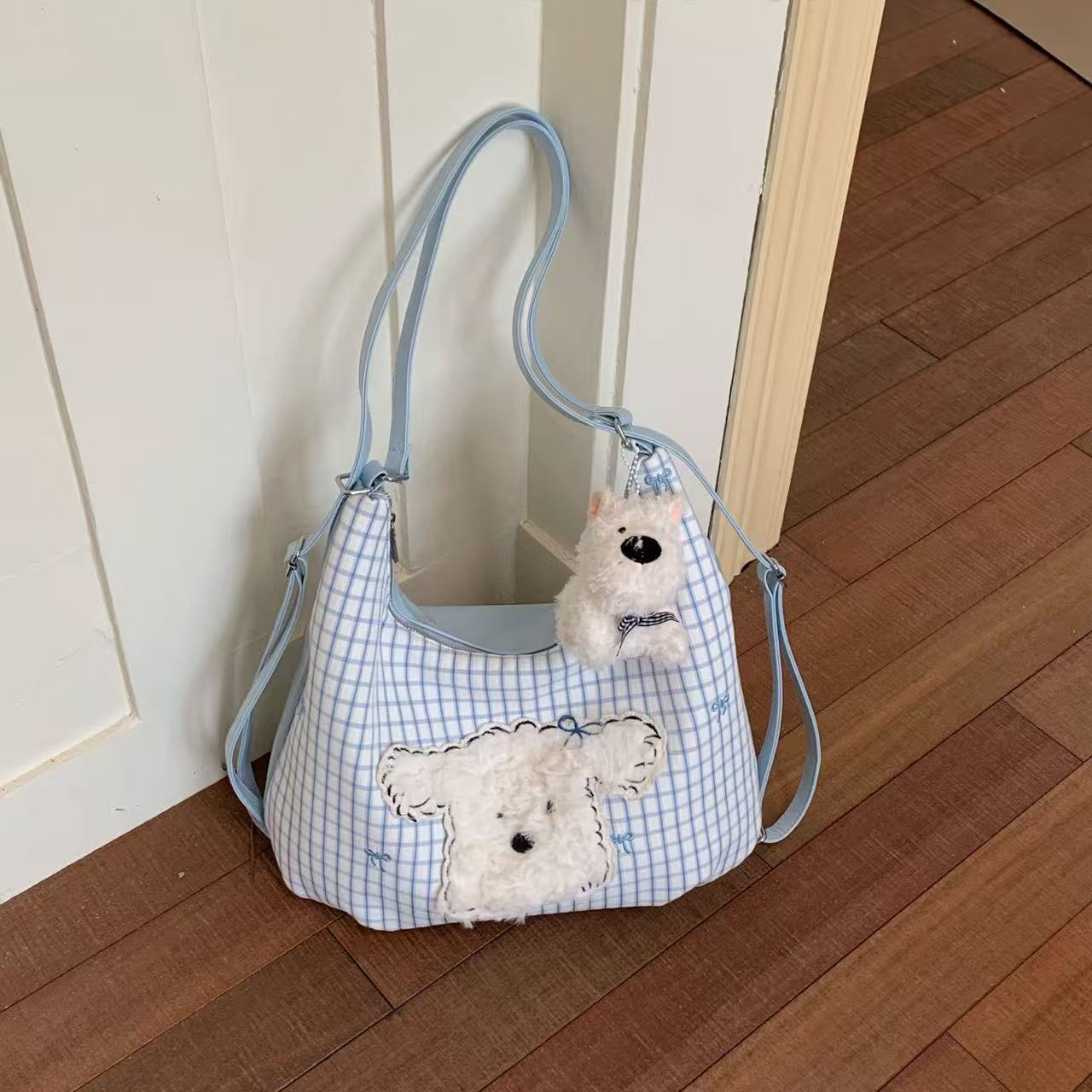 Women's Cute Western Highland Plaid Fashion Large Bags