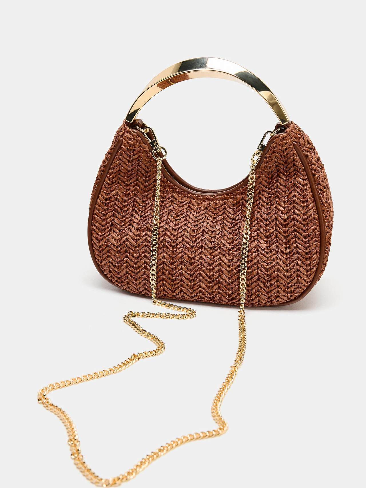 Women's High-grade Portable Banquet Metal Dumpling Design Light Women's Handbag