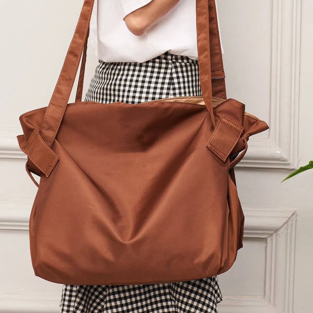 Women's Nylon Camping Lightweight Fashion Commuter Tote Bags