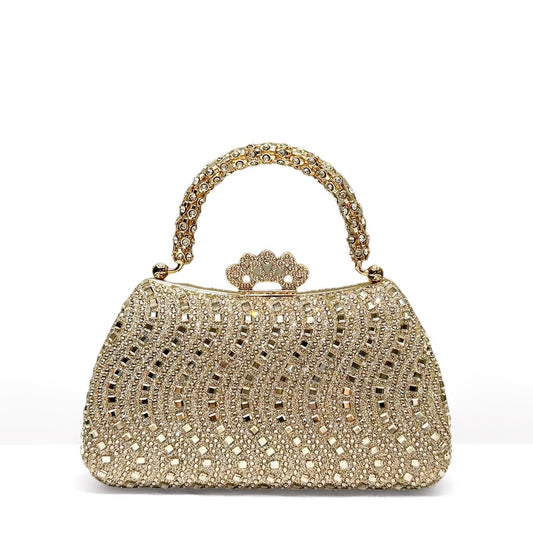 Women's Fashion Personalized Rhinestone Banquet Dress Elegant Dinner Bag