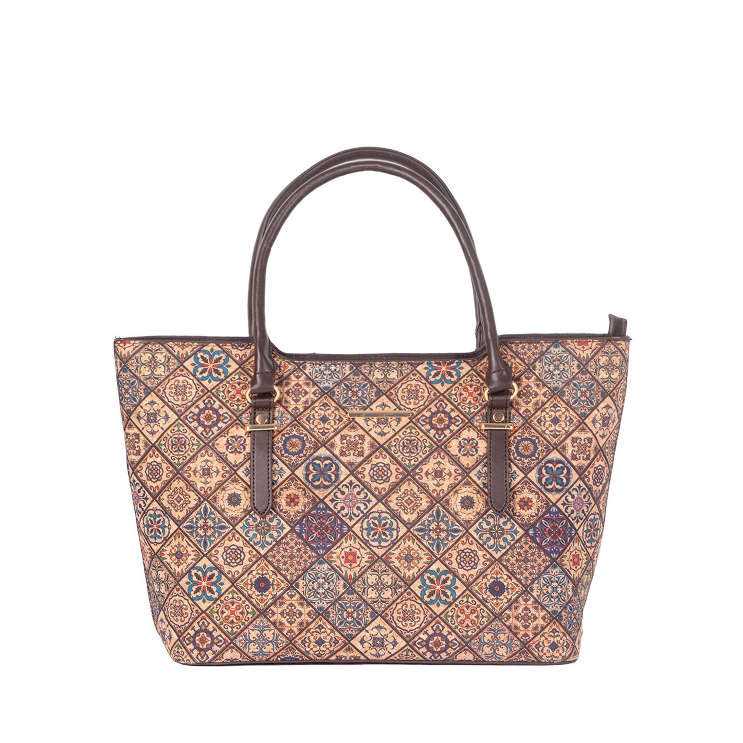Women's Leather Large Capacity Commuter Retro Pattern Design Women's Handbag