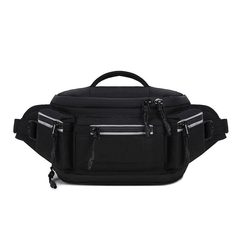 Men's Fashion Night Reflective Design Motorcycle Riding Men's Chest Bag