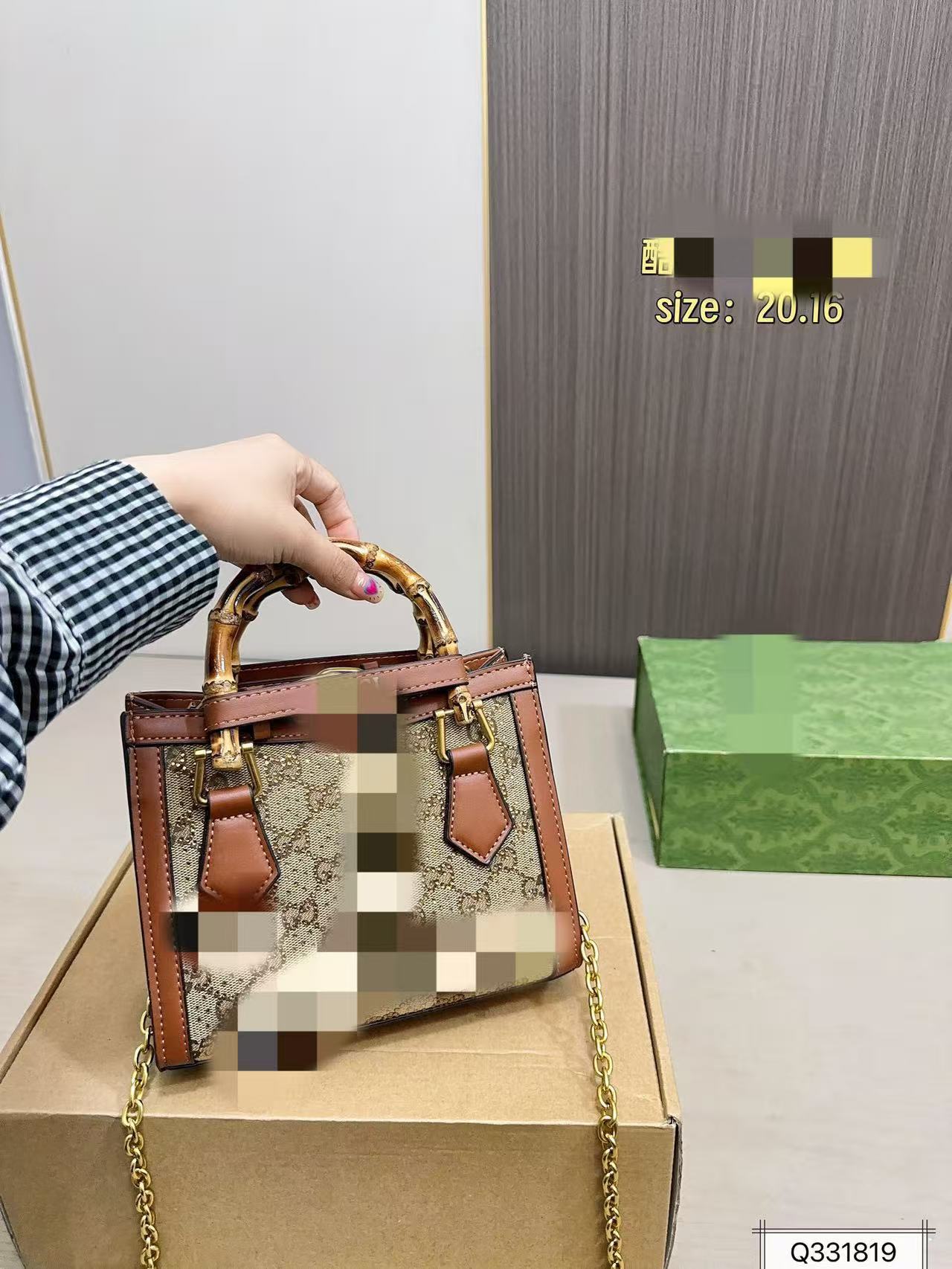 Stylish Women's Fashionable Bamboo Joint Leather Handbags