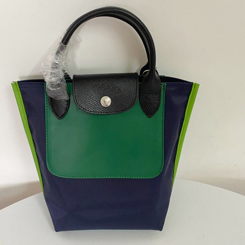 Women's Dragon Nylon Leather Patchwork Portable Dumpling Women's Handbag