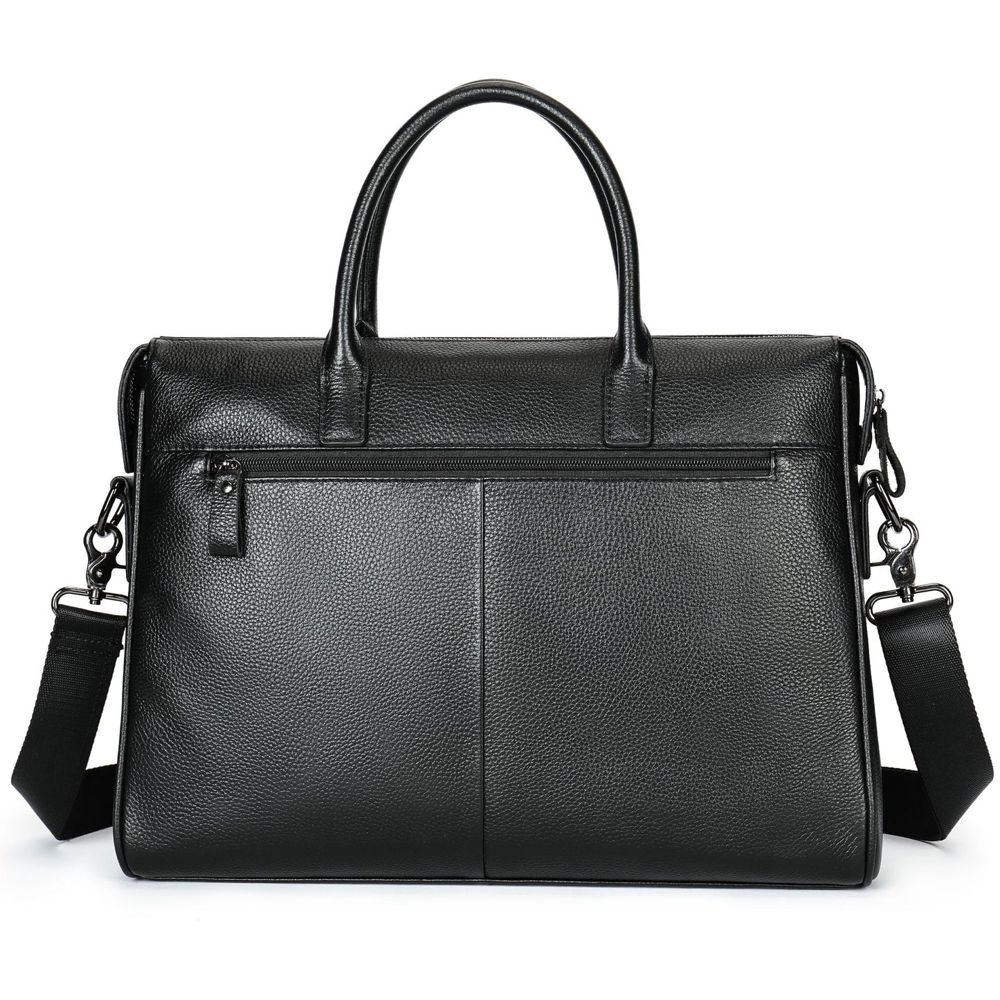 Men's Leather For Fashion Business Horizontal Commuter Men's Briefcase