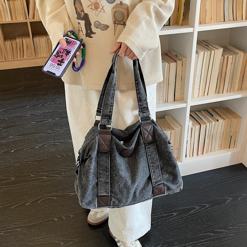 Large Capacity Denim Simple Lightweight Vintage Bags