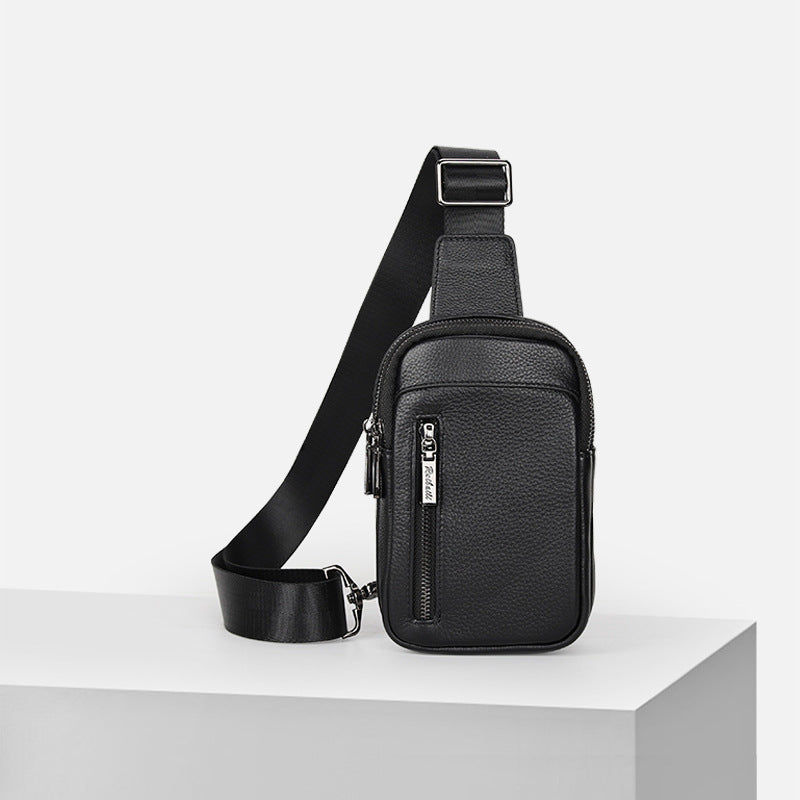 Men's Genuine Leather Personal Leisure High-grade Waterproof Shoulder Bags