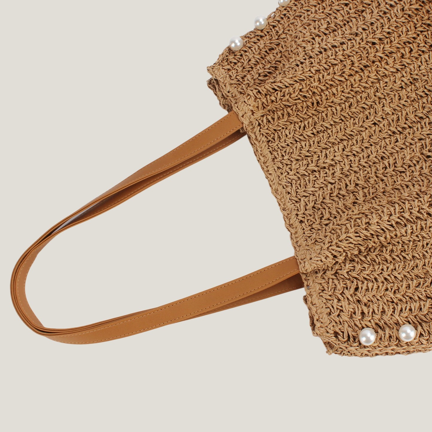 Women's Pearl Versatile Large Capacity Seaside Vacation Women's Shoulder Bag