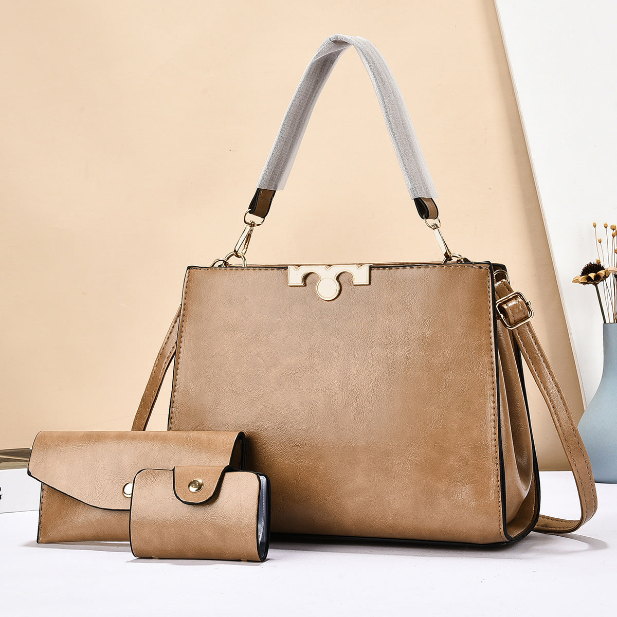 Women's Elegant Versatile Large Korean Fashion Lady Women's Handbag