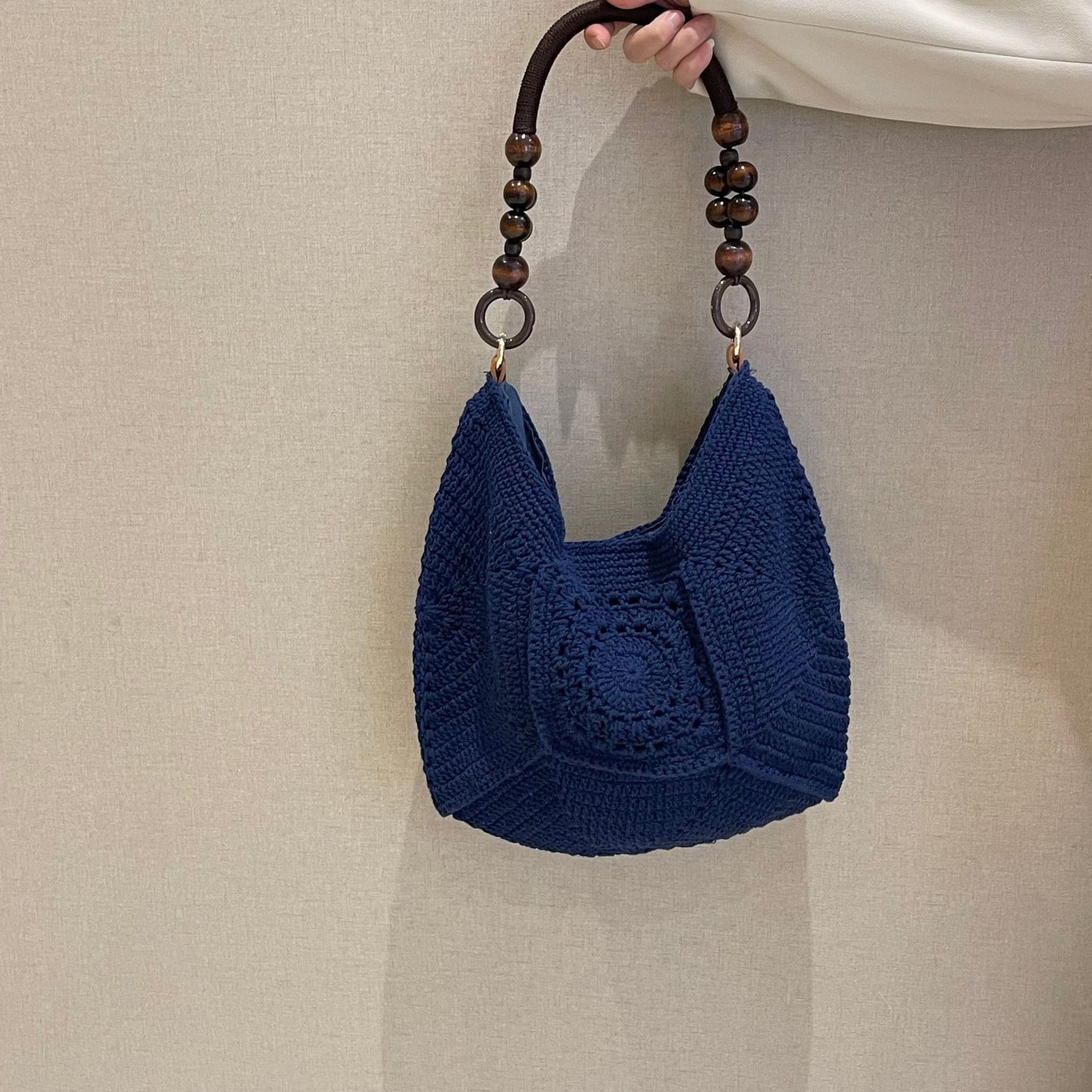 Hand-woven Large Capacity Commuter Idle Style Women's Shoulder Bag