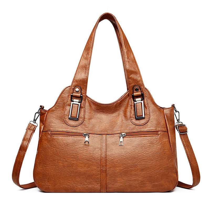 Women's Retro Large Capacity Portable Niche Simple Women's Shoulder Bag