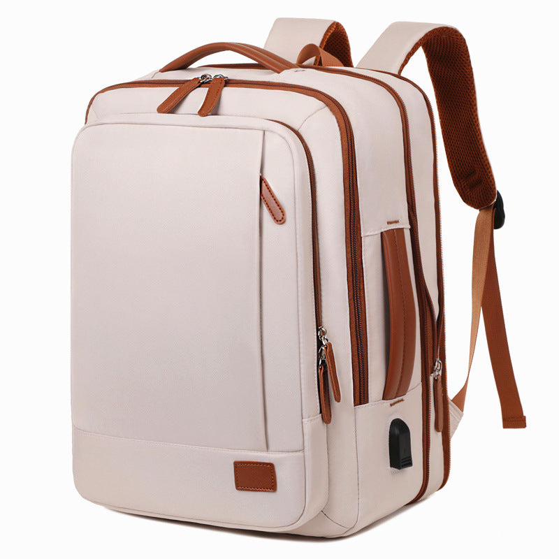 Large Capacity Practical Can Be Expanded Horizontal Vertical Switch Business Backpack