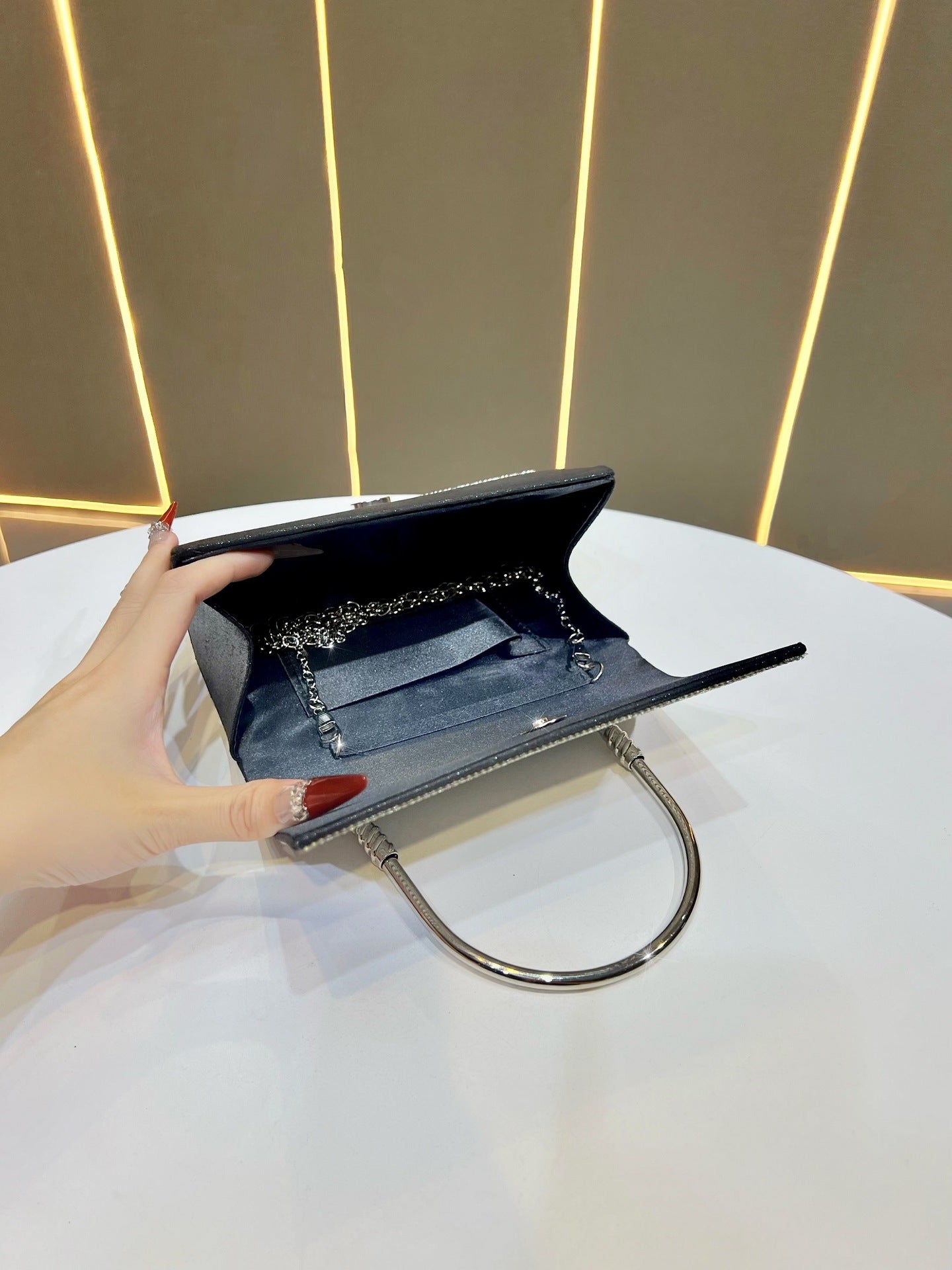 Women's Diamonds Niche Rhinestone Clutch Wedding Banquet Bags