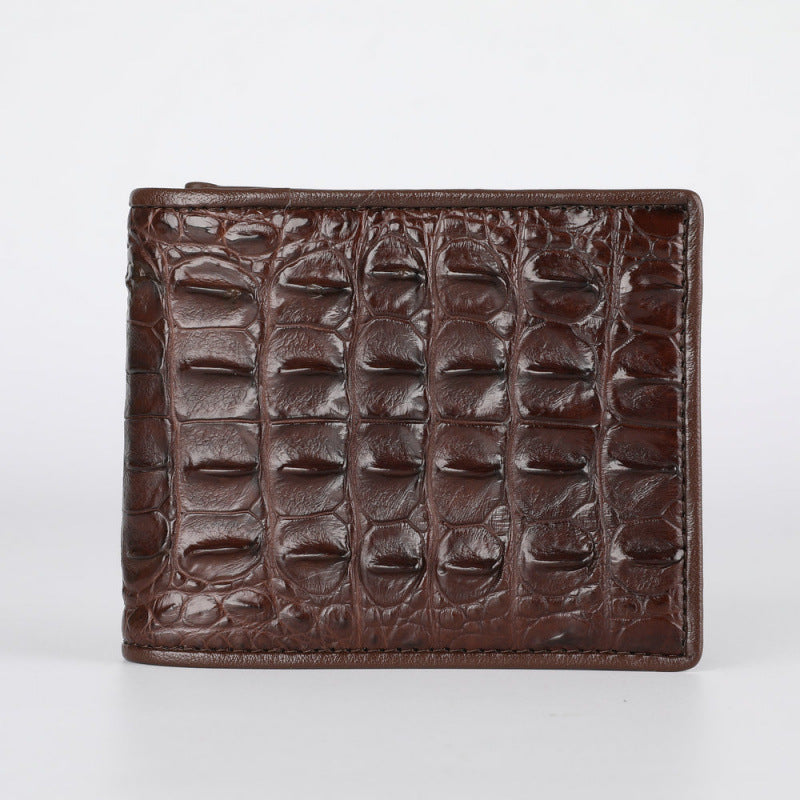 Men's Crocodile Leather Genuine Horizontal Business Fashion Men's Wallet