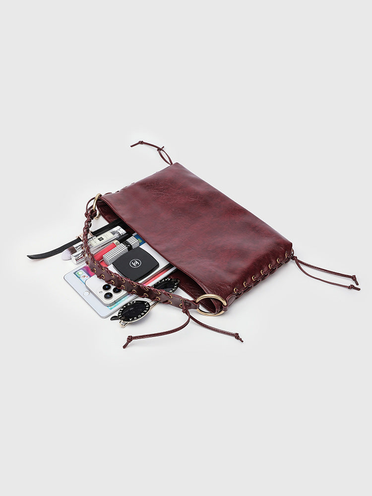 Women's Z Home Large Capacity Woven Metal Eye Bags