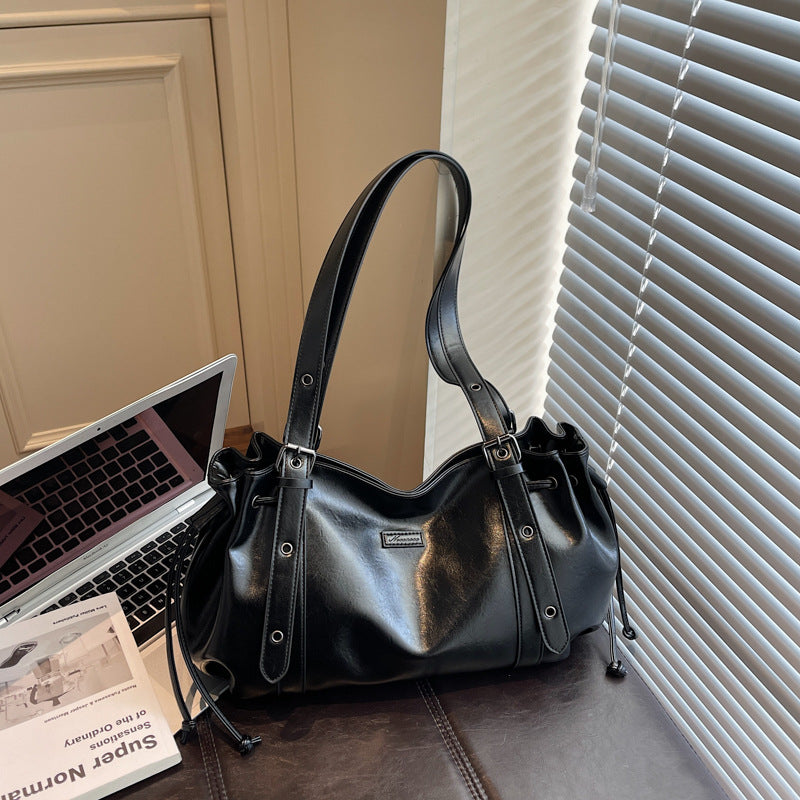 Women's Retro Large Capacity High-grade Light Luxury Women's Shoulder Bag