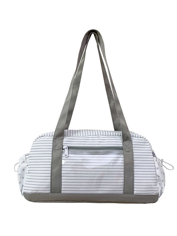 Striped Snacks Cartoon Two-dimensional Comic Show Women's Messenger Bag