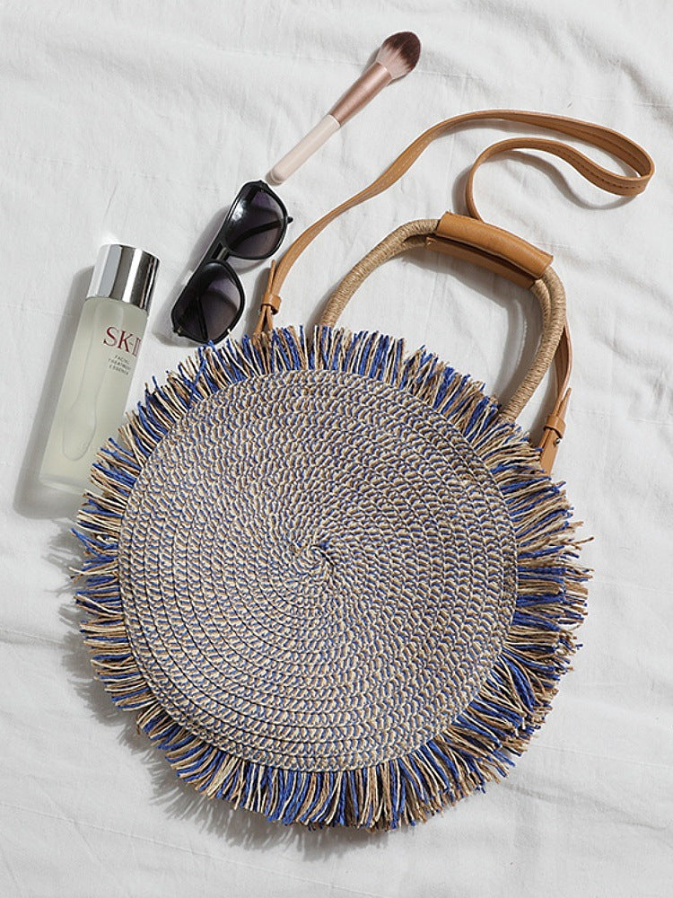 Style Popular Woven Portable Handmade Without Women's Shoulder Bag