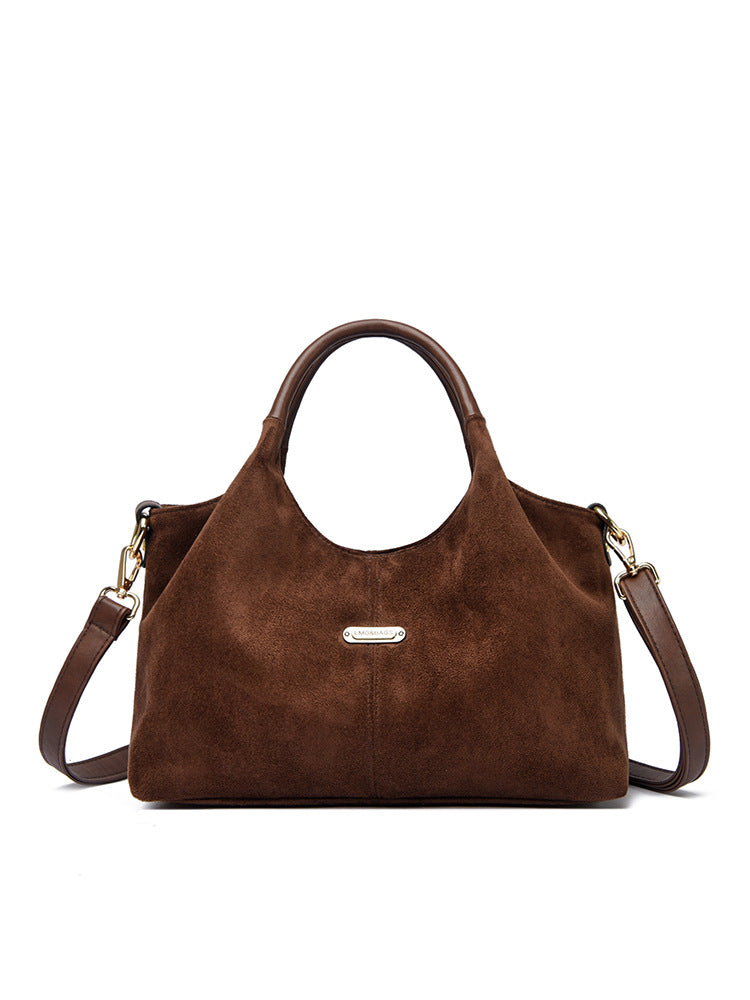 Suede Female Niche Retro Fashion Deerskin Bags
