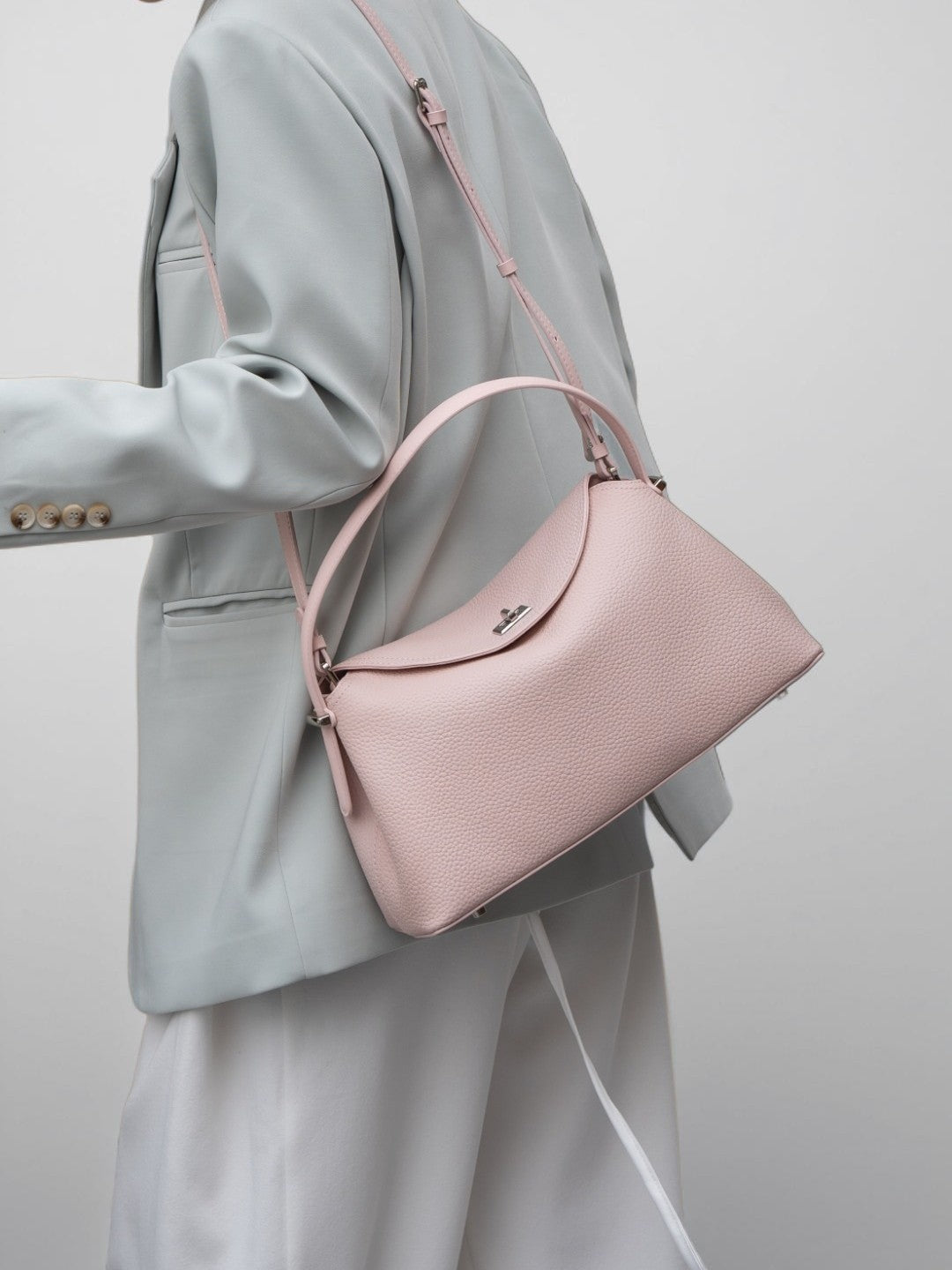 Korean Style Fashion Commuter Hand Large Capacity Soft Women's Leather Bag