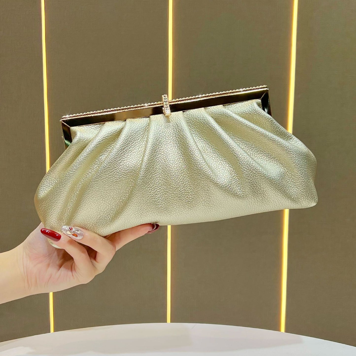 Slouchy Women's Clutch Diamond Fashion Elegant Dinner Bag