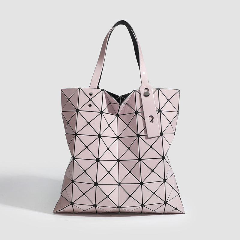 Geometric Rhombus Magic Color Large Capacity Everyday Joker Lightweight Single Women's Shoulder Bag