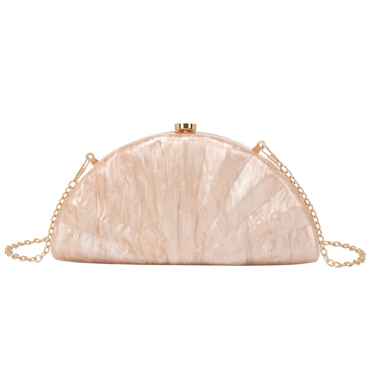Women's Semicircle Fan-shaped Acrylic Fashion Wedding Dinner Bag