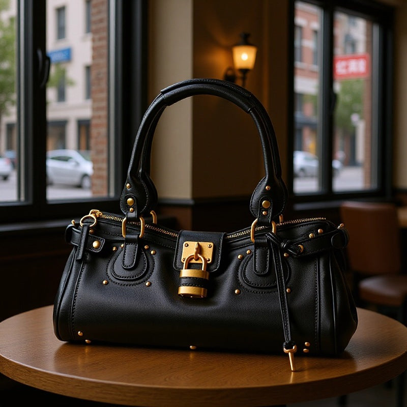 Retro Distressed Chloe Paddington Motorcycle Portable Bags