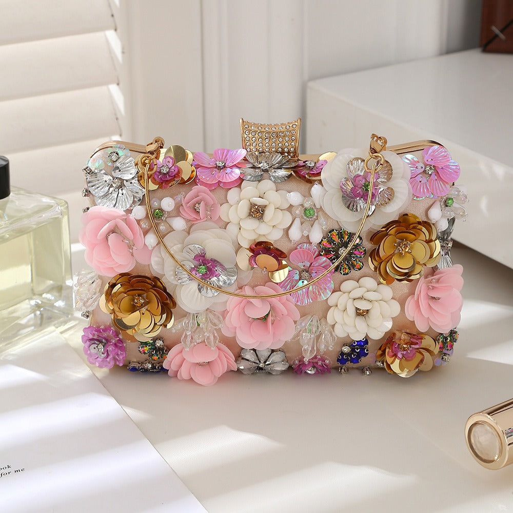 New Flower Stylish Textured Exquisite Diana Handbags