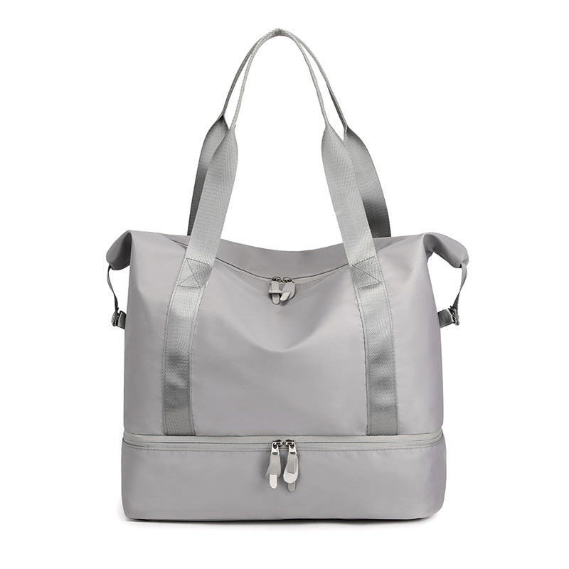 Women's Large Capacity Dry Wet Separation Fashion Waterproof Nylon Women's Shoulder Bag
