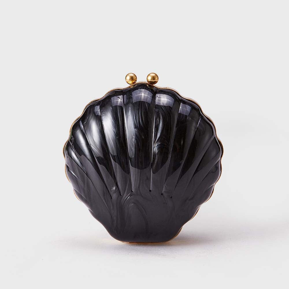 Women's Fashion Shell Pearlescent Acrylic Banquet Clutch Dinner Bag
