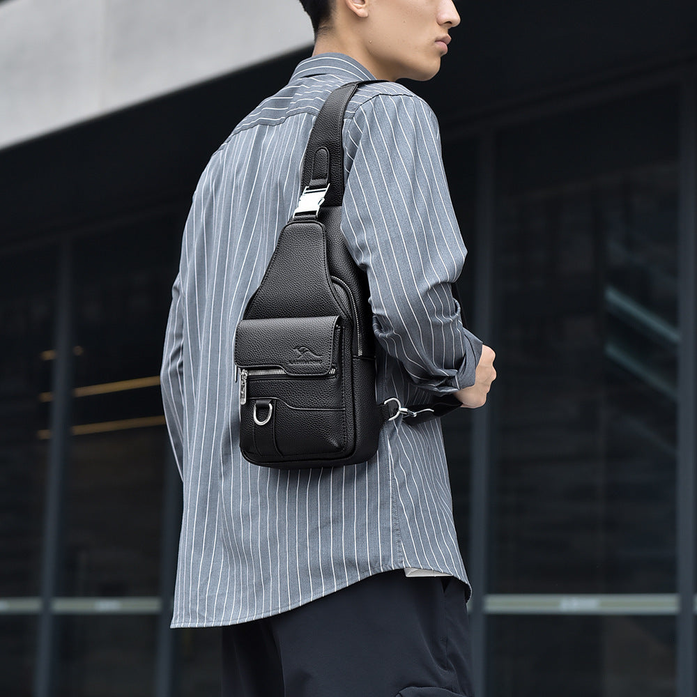 Casual Fashion Men's Kangaroo Stylish Retro Men's Chest Bags