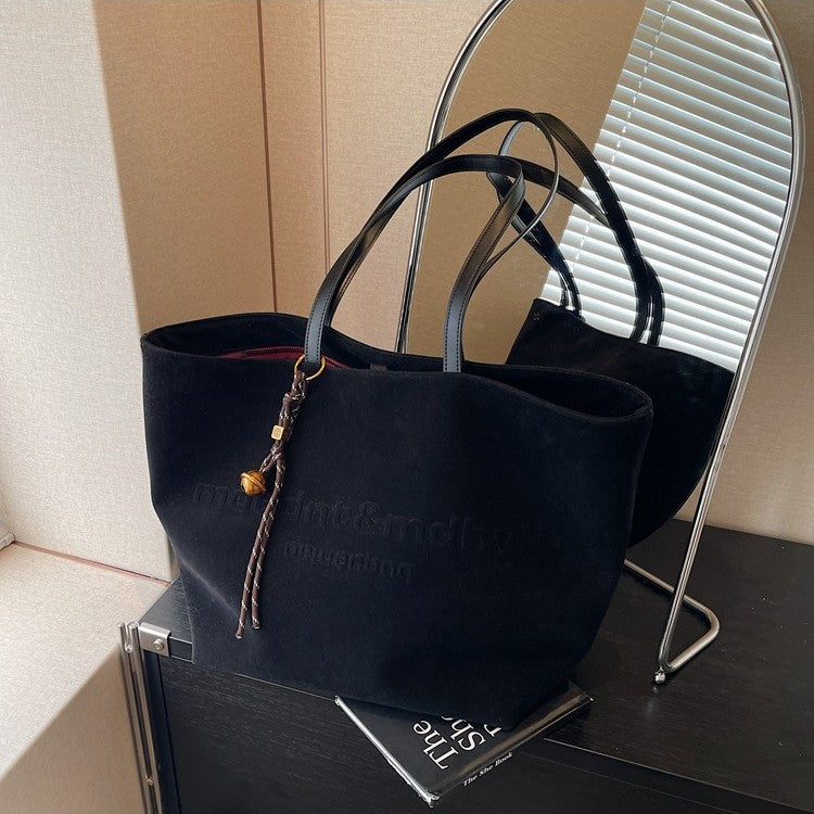 Women's Leisure Commute Large Capacity Minimalist Suede Women's Shoulder Bag