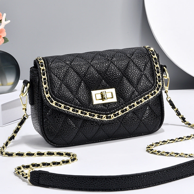 Women's Diamond Pattern Stylish Simple Versatile Design Women's Messenger Bag