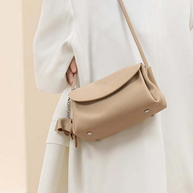 Women's Genuine Leather Mobile Storage First Layer Cowhide Niche Bags