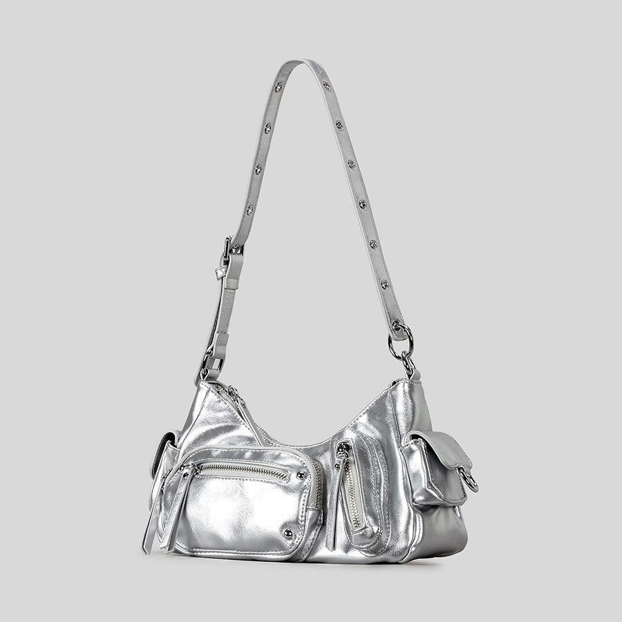 Women's Hot Style Vintage Rivet Underarm Machine Punk Women's Shoulder Bag
