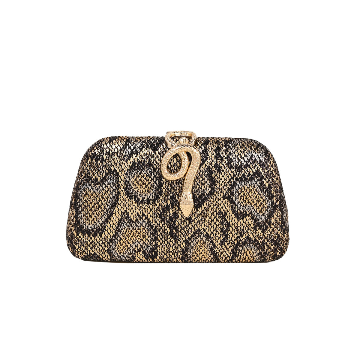 Women's Vintage Snake Pattern Clutch Dress Cheongsam One Dinner Bag