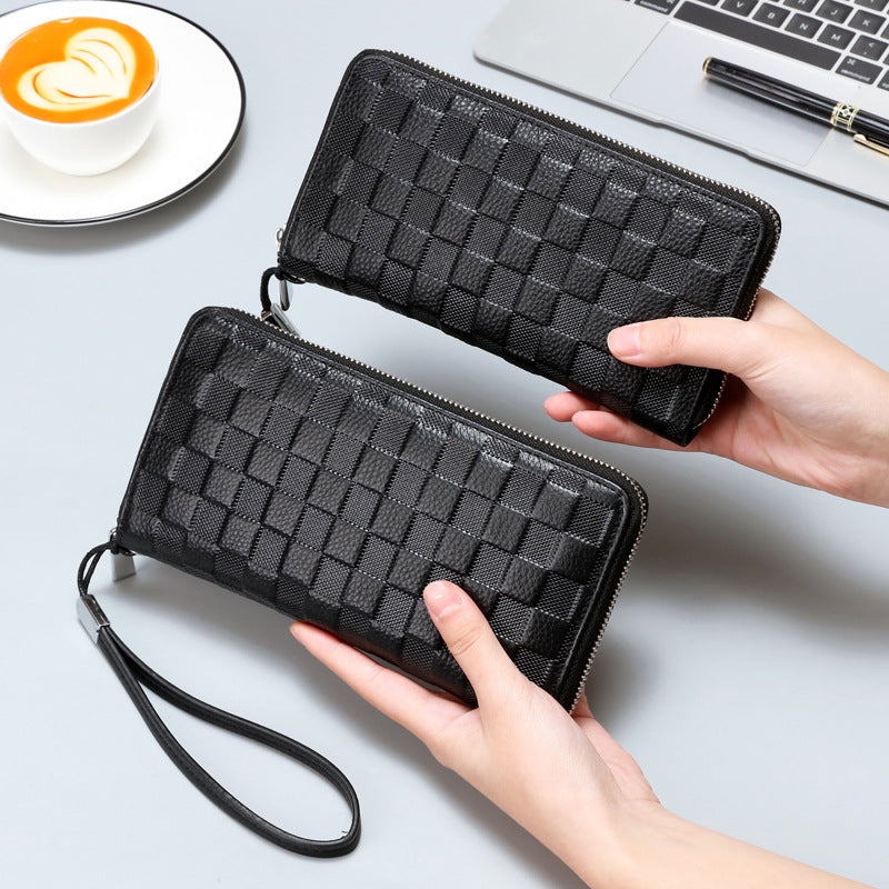 Genuine Leather Fashion Clutch Simple Cowhide Classic Men's Wallet