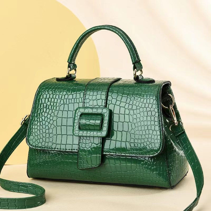 Women's Stone Pattern Fashion Trendy High-grade Large Capacity Women's Handbag