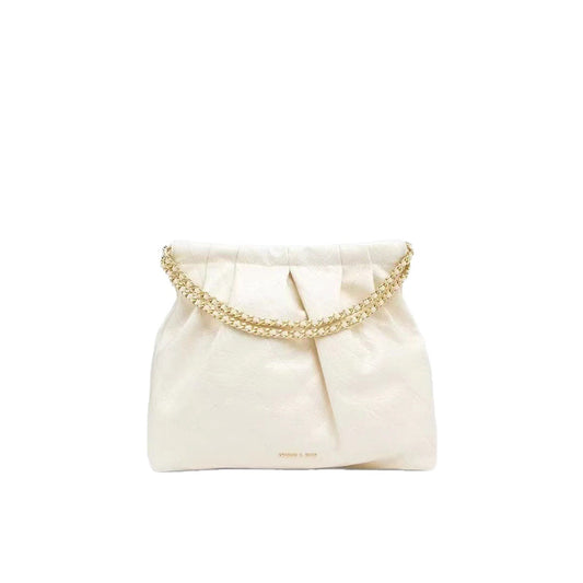 Charles Keith Portable Hobo Rhombus Chain Fashion Large Capacity Trendy Tote Bag