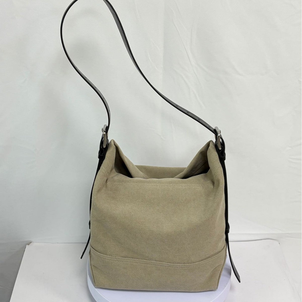 Women's & Men's Large Capacity Canvas Distressed Fabric For Hobo Women's Shoulder Bag