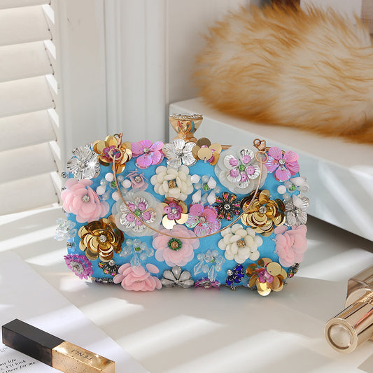New Flower Stylish Textured Exquisite Diana Handbags