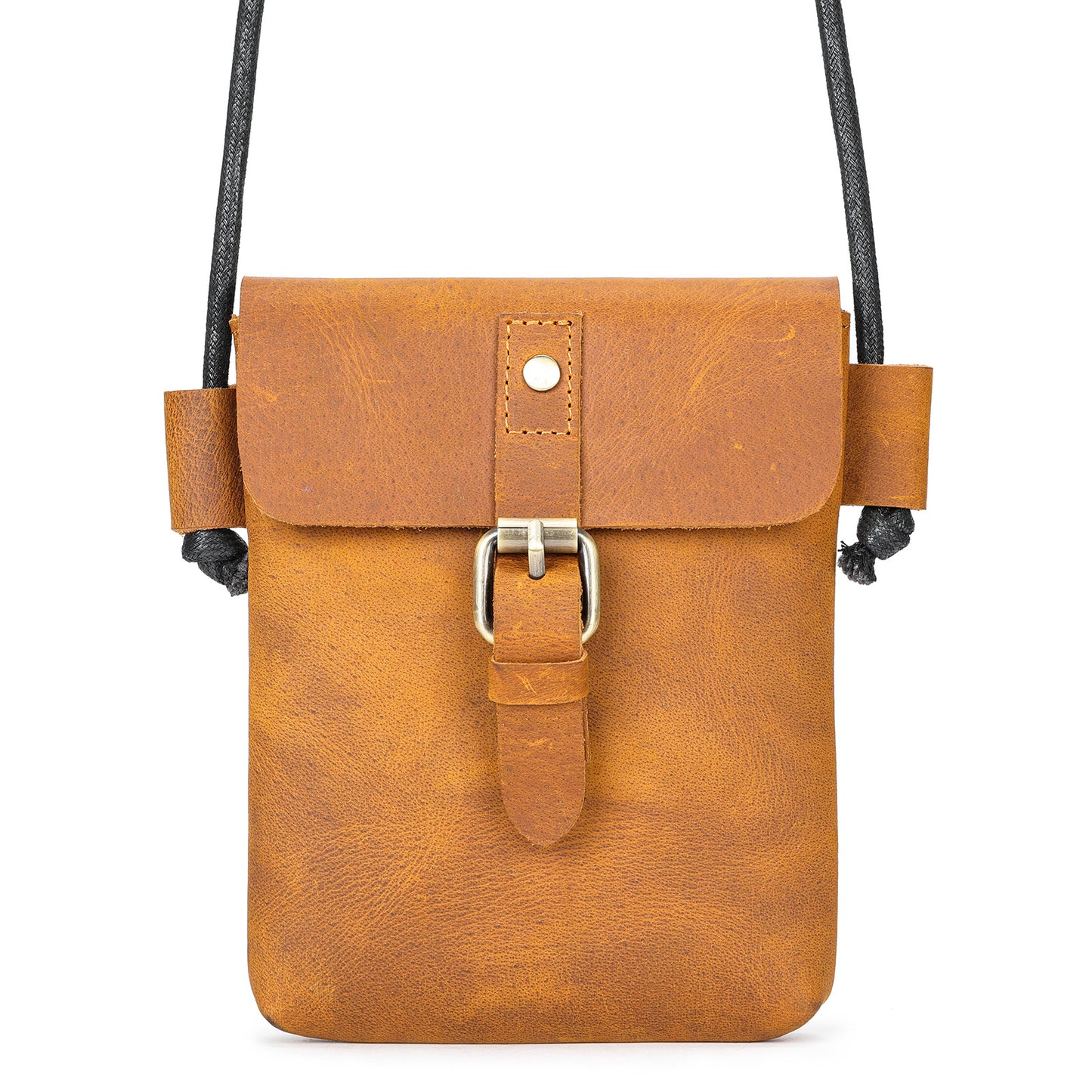 Men's Leather Fashion Crazy Horse First Layer Cowhide Men's Shoulder Bag