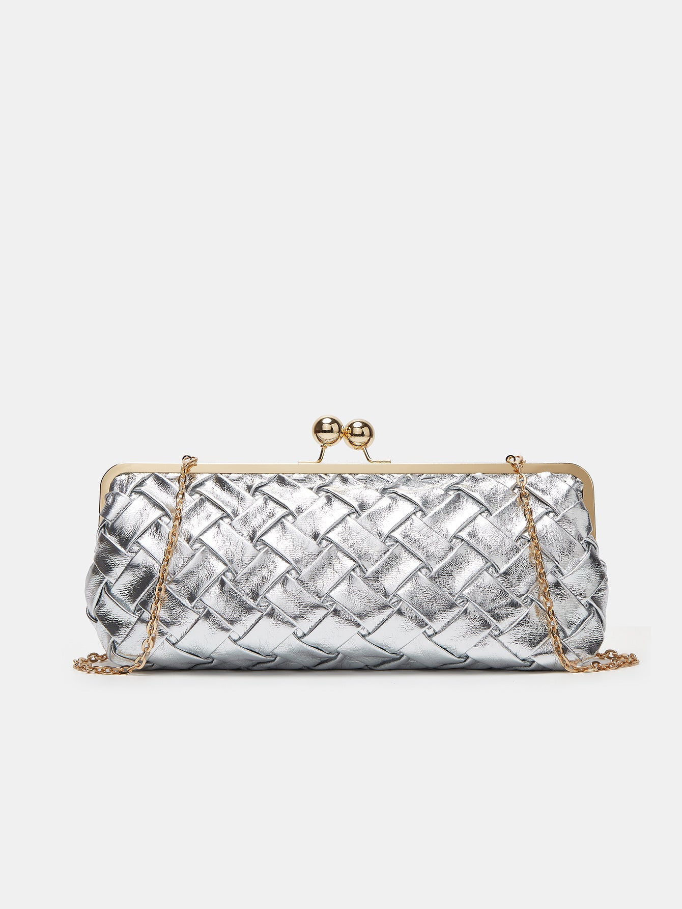 Women's Retro Trendy Clipped Button Shell Fashionable Chain Personalized Creative Women's Messenger Bag